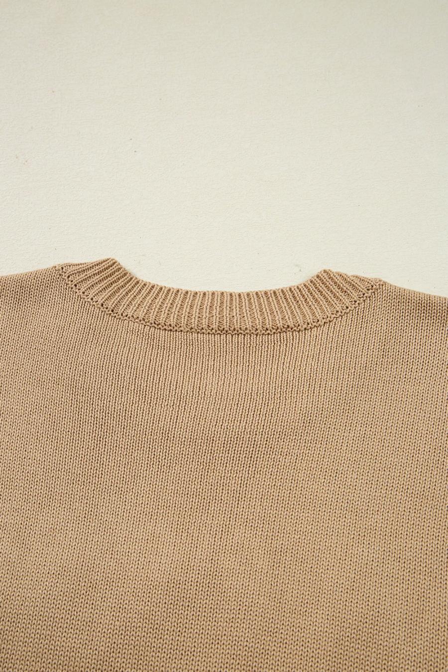 Mujer | Suéter Navideño Dolman Con Detalles De Lunares De Colores Alegres En Gris Humo