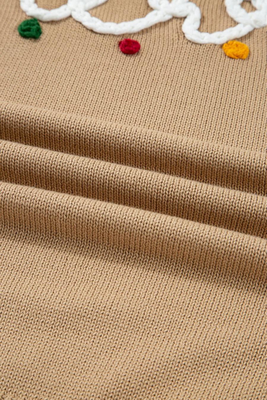 Mujer | Suéter Navideño Dolman Con Detalles De Lunares De Colores Alegres En Gris Humo