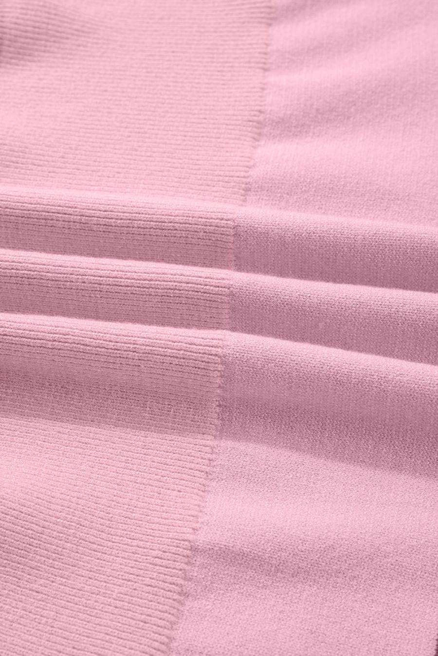 Mujer | Suéter Rosa Holly Jolly Con Cuello Redondo Y Lentejuelas En Bloques De Color